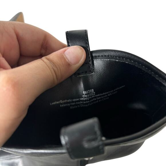 Karl Lagerfeld Paris Clea Leather Embellished Ankle Boots Black Size 6 - Picture 7 of 7